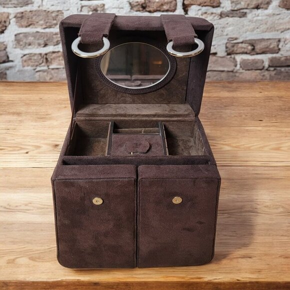Jewelry Box - Faux Suede - Unique and Stylish! - Picture 2 of 16
